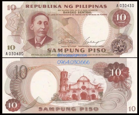 Tiền xưa Philippines 10 pesos