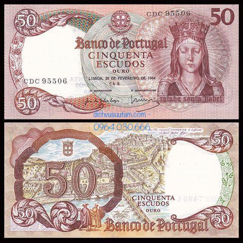 Tiền xưa Bồ Đào Nha 50 escudos