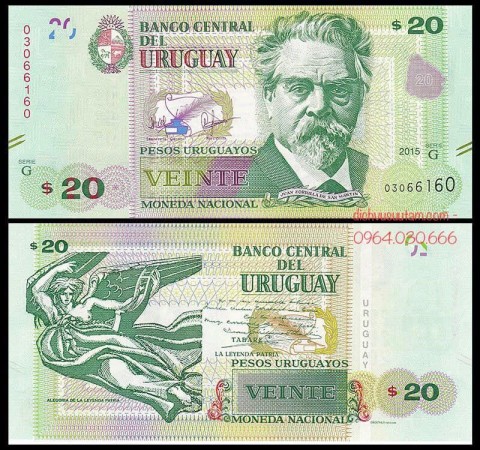 Tiền giấy Uruguay 20 pesos