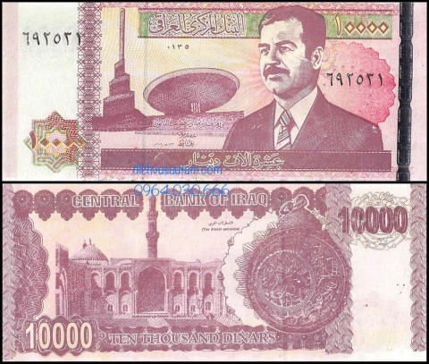 Tiền xưa Cộng hòa Iraq 10000 dinars