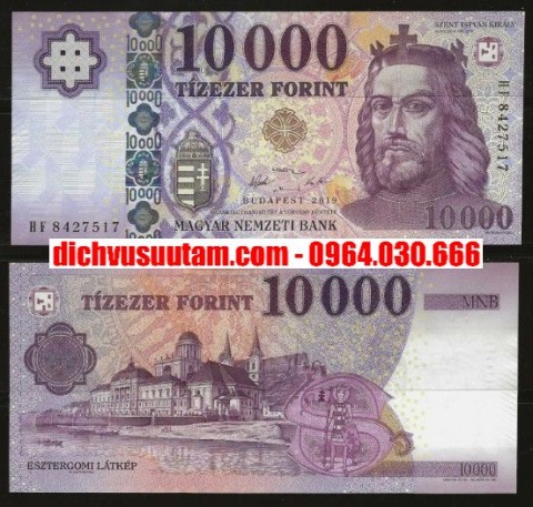 Tiền Hungary 10000 forint