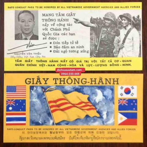 Giấy Thông hành Việt Nam Cộng Hòa