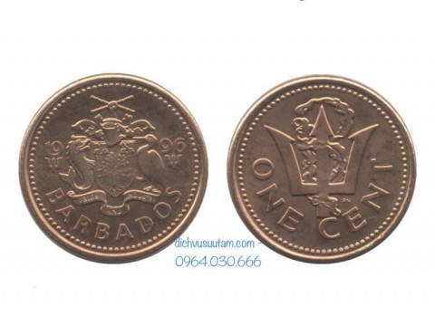 Xu đảo quốc Barbados 1 cent 19mm
