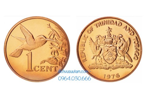 Đồng xu Cộng hòa Trinidad và Tobago 1 cent 17.78mm