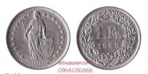 Xu Liên bang Thụy Sĩ 1 franc 23.2mm