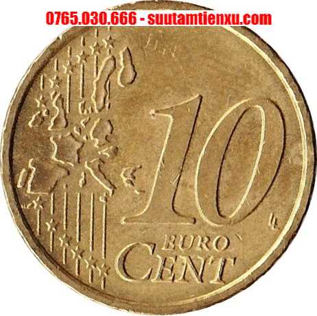 Đồng xu 10 cent euro các nước châu Âu tiêu dùng 19,75mm