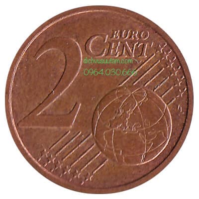 Đồng xu 2 cent Euro 18.75mm