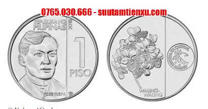 Xu Philippines 1 peso phiên bản mới 23mm