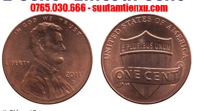 Xu 1 cent Mỹ Tổng thống Abraham Lincoln