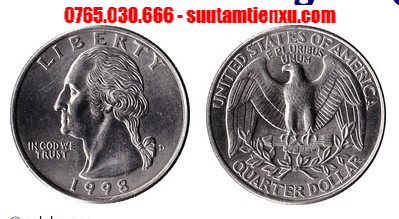 Xu 1/4 dollar Mỹ Tổng thống George Washington