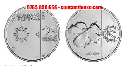 Xu 25 sentimo Philippines phiên bản mới 20mm