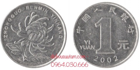 Đồng xu Trung Quốc 1 tệ 25mm