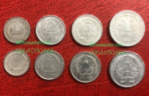 Đủ bộ xu Việt Nam 1976, bộ tiền đầu tiền sau giải phóng