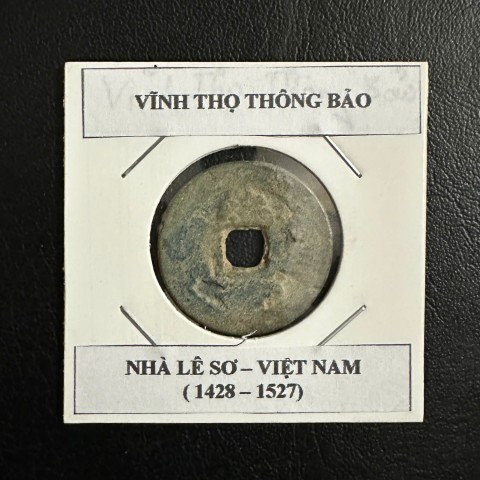 Xu cổ lỗ vuông Vĩnh Thọ Thông Bảo, nhà Lê Trung Hưng 1533-1789