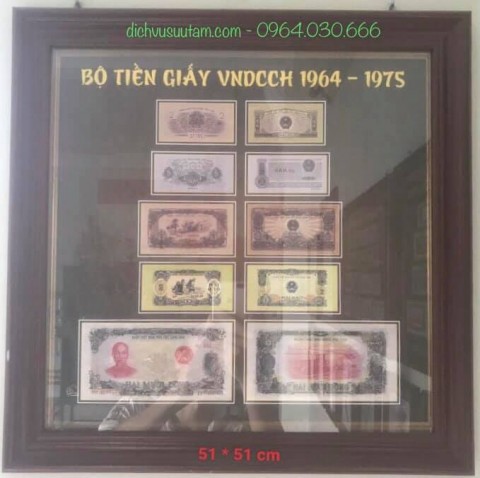 Tranh deco bộ tiền giấy VNDCCH 1964 - 1975