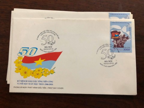 FDC tem Kỷ niệm 50 năm cuộc tổng tiến công và nổi dậy Xuân Mậu Thân 1968 - 2018