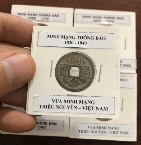 [TRIỀU NGUYỄN] Đồng xu Minh Mạng Thông Bảo, vua Minh Mạng, triều Nguyễn Việt Nam