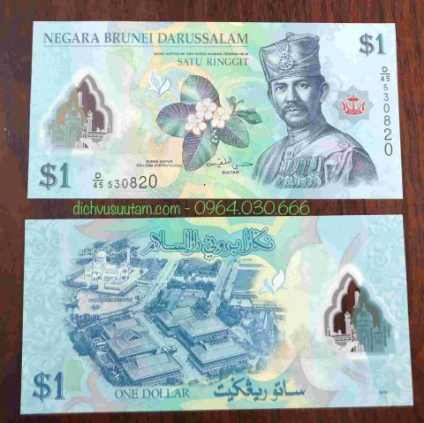 Tiền Brunei 1 ringgit polymer