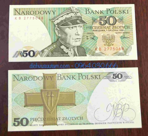 Tiền Ba Lan 50 Zlotych 1988