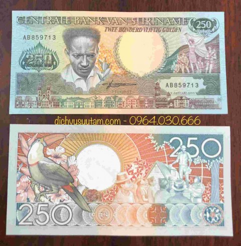 Tiền Cộng hòa Suriname 250 gulden