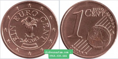 Đồng xu 1 Cent Áo 16.25mm