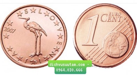 Đồng xu Slovenia 1 Cent 16.2mm