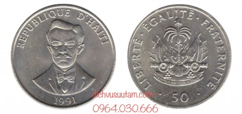 Đồng xu 20 Cent Haiti 26mm