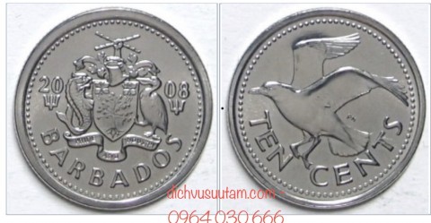 Đồng xu 10 Cent Barbados 17.8mm